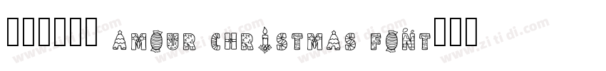 免费获取字体 Amour Christmas Font字体转换